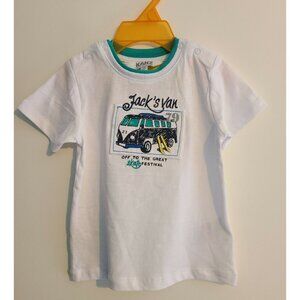 Kanz Toddler T Shirt White Jack On Tour New With Tag 9M